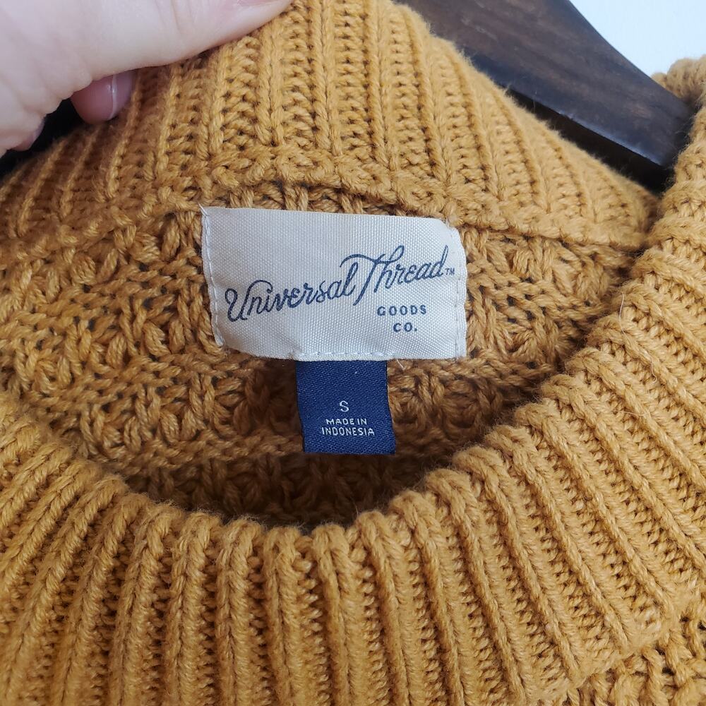 Universal Thread Sweater Orange Yellow Small - image 6